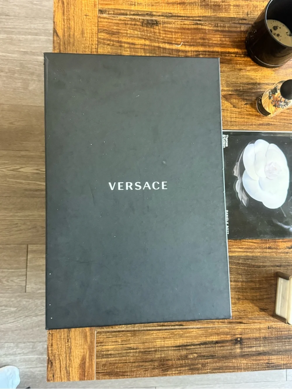 Versace White and Gold Baroque Medallion Throw/beach blanket